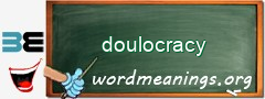 WordMeaning blackboard for doulocracy